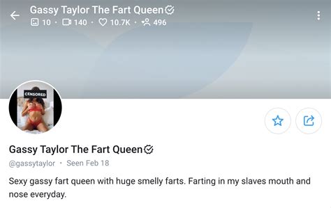 girls farting onlyfans|Gassy Taylor (u/Illustrious